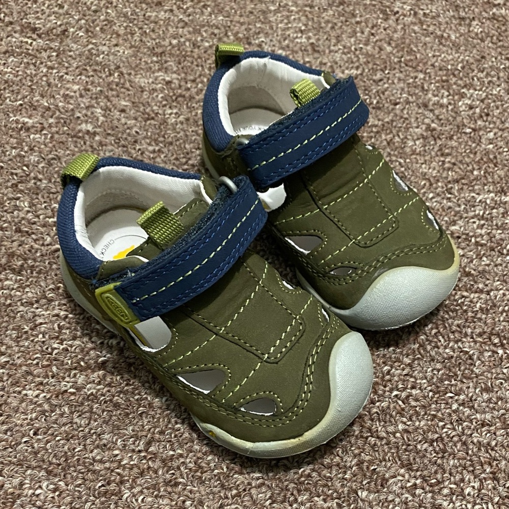 Keen Olive and Navy Baby Walkers